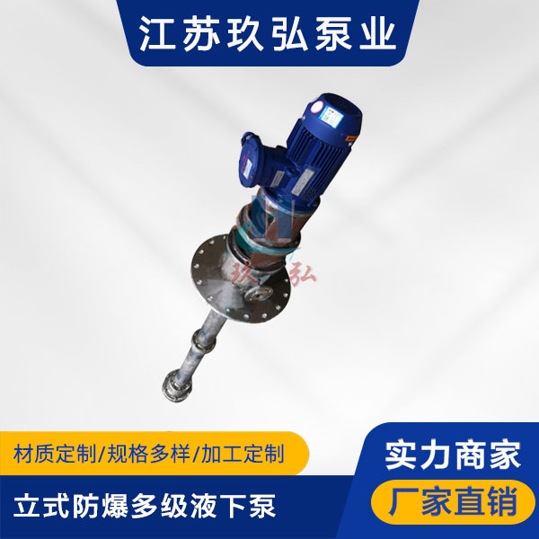 HDY立式防爆多級液下泵(圖1) HDY立(lì)式防爆多級液下泵(圖1)